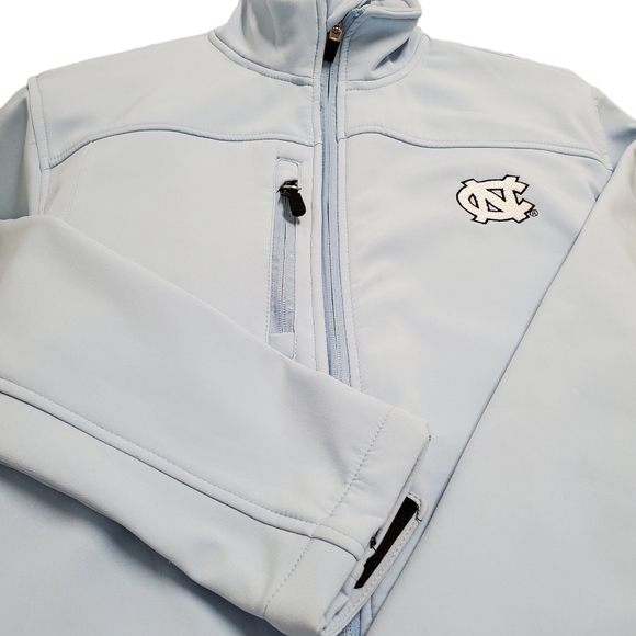 UNC Tarheels Men's Zip Jacket Carolina Blue Medium Knights Apparel Lined - Picture 12 of 12